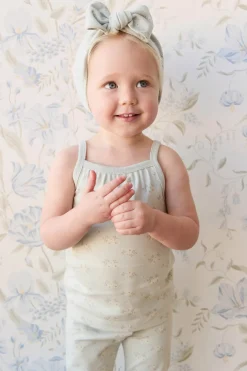 Organic Cotton Casey Top - Rose Floral Smoke