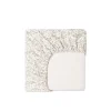 Organic Cotton Cot Sheet - Garden Bunnies Tofu
