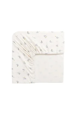 Organic Cotton Cot Sheet - Whales
