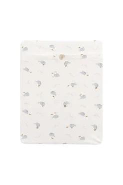 Organic Cotton Cot Sheet - Whales