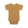 Organic Cotton Darcy Tee Bodysuit - Golden
