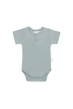 Organic Cotton Darcy Tee Bodysuit - Pond