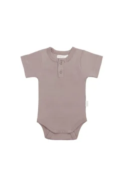 Organic Cotton Darcy Tee Bodysuit - Softest Mauve
