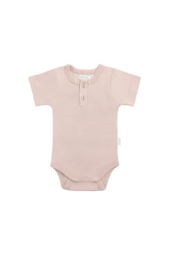 Organic Cotton Darcy Tee Bodysuit - Shell Pink