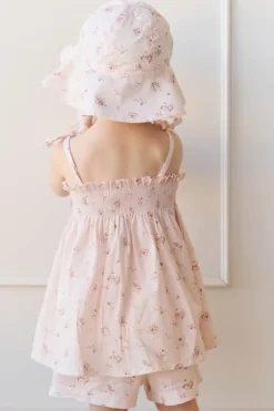 Organic Cotton Ellie Top - Petite Fleur Soft Peony