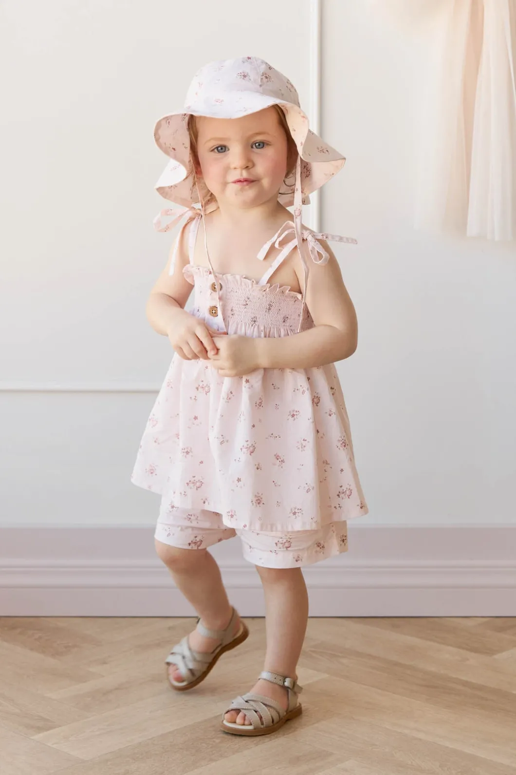 Organic Cotton Ellie Top - Petite Fleur Soft Peony