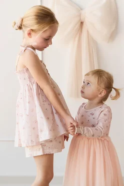 Organic Cotton Ellie Top - Petite Fleur Soft Peony