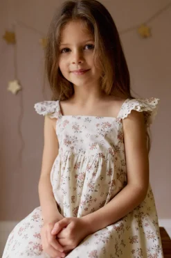 Organic Cotton Elodie Dress - Selena Blush