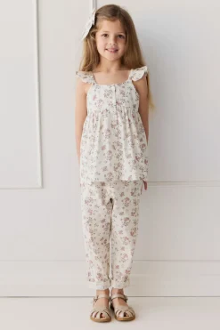 Organic Cotton Elodie Pant - Selena Blush