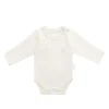 Organic Cotton Elora Long Sleeve Bodysuit - Buttermilk
