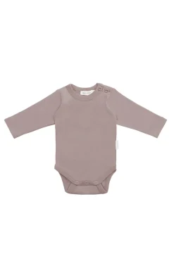 Organic Cotton Elora Long Sleeve Bodysuit - Softest Mauve