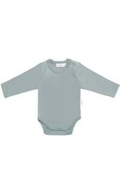 Organic Cotton Elora Long Sleeve Bodysuit - Pond