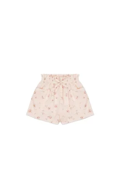 Organic Cotton Emelia Short - Petite Fleur Soft Peony