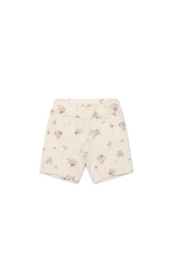 Organic Cotton Everyday Bike Short - Lauren Floral Tofu