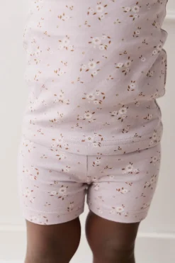 Organic Cotton Everyday Bike Short - Lulu Bloom Iris