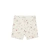 Organic Cotton Everyday Bike Short - Sweet William Floral Natural