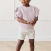 Organic Cotton Everyday Bike Short - Penny's Egg Hunt Parisian Pink