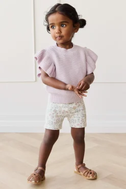 Organic Cotton Everyday Bike Short - Penny's Egg Hunt Parisian Pink