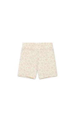 Organic Cotton Everyday Bike Short - Rosalie Floral Mauve