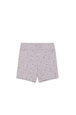 Organic Cotton Everyday Bike Short - Lulu Bloom Iris