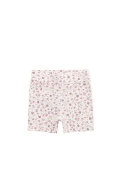 Organic Cotton Everyday Bike Short - Adaline Berries Ballet Pink