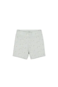 Organic Cotton Everyday Bike Short - Rose Floral Smoke