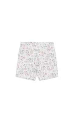 Organic Cotton Everyday Bike Short - Penny's Egg Hunt Parisian Pink