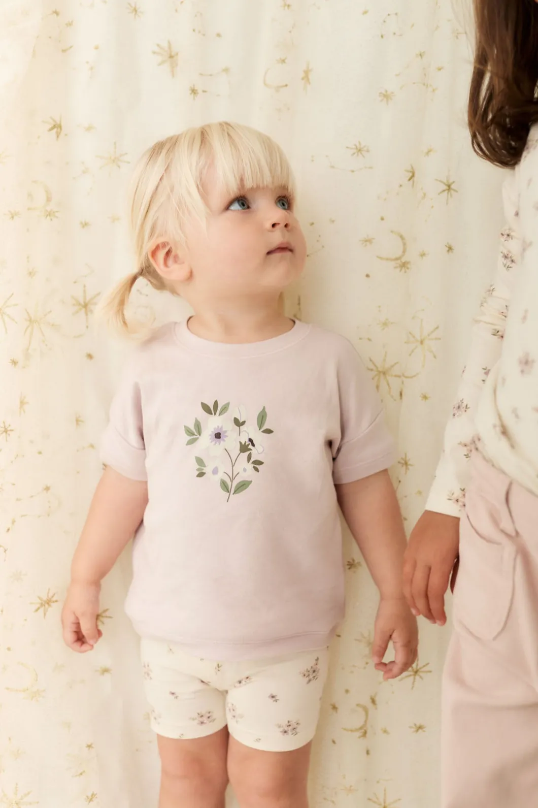 Organic Cotton Everyday Bike Short - Goldie Bouquet Egret