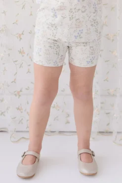 Organic Cotton Everyday Bike Short - Moons Garden Lavender