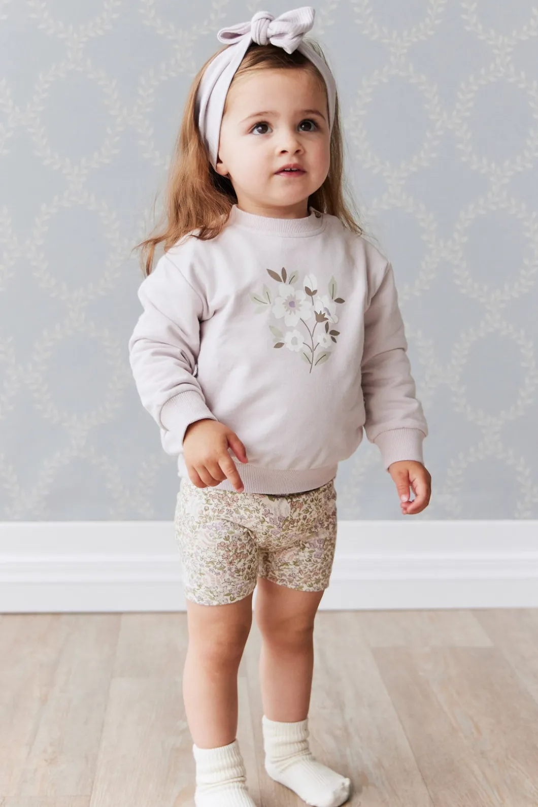 Organic Cotton Everyday Bike Short - April Eggnog