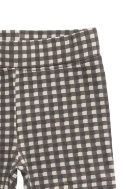 Organic Cotton Everyday Bike Short - Mini Gingham Bistre