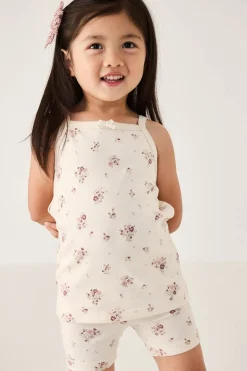 Organic Cotton Everyday Bike Short - Lauren Floral Tofu
