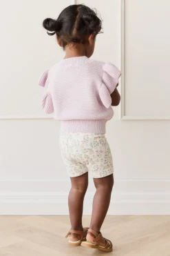 Organic Cotton Everyday Bike Short - Penny's Egg Hunt Parisian Pink