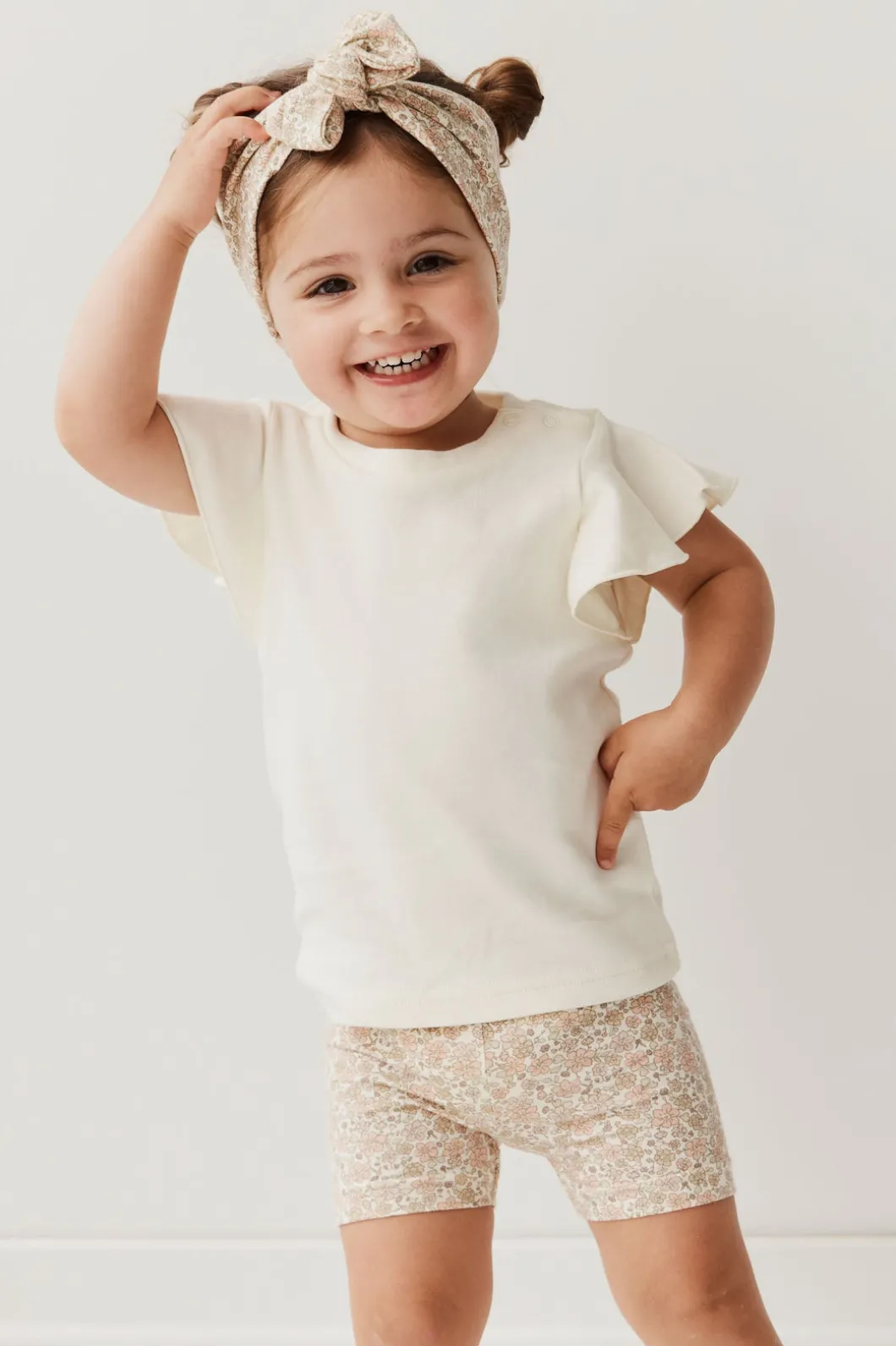 Organic Cotton Everyday Bike Short - Chloe Egret