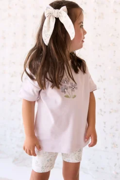 Organic Cotton Everyday Bike Short - Moons Garden Lavender
