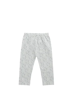 Organic Cotton Everyday Legging - Claudette Pearl Blue