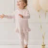 Organic Cotton Everyday Legging - Adaline Berries Ballet Pink