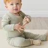 Organic Cotton Everyday Legging - Fresh Apples Abbey Stone