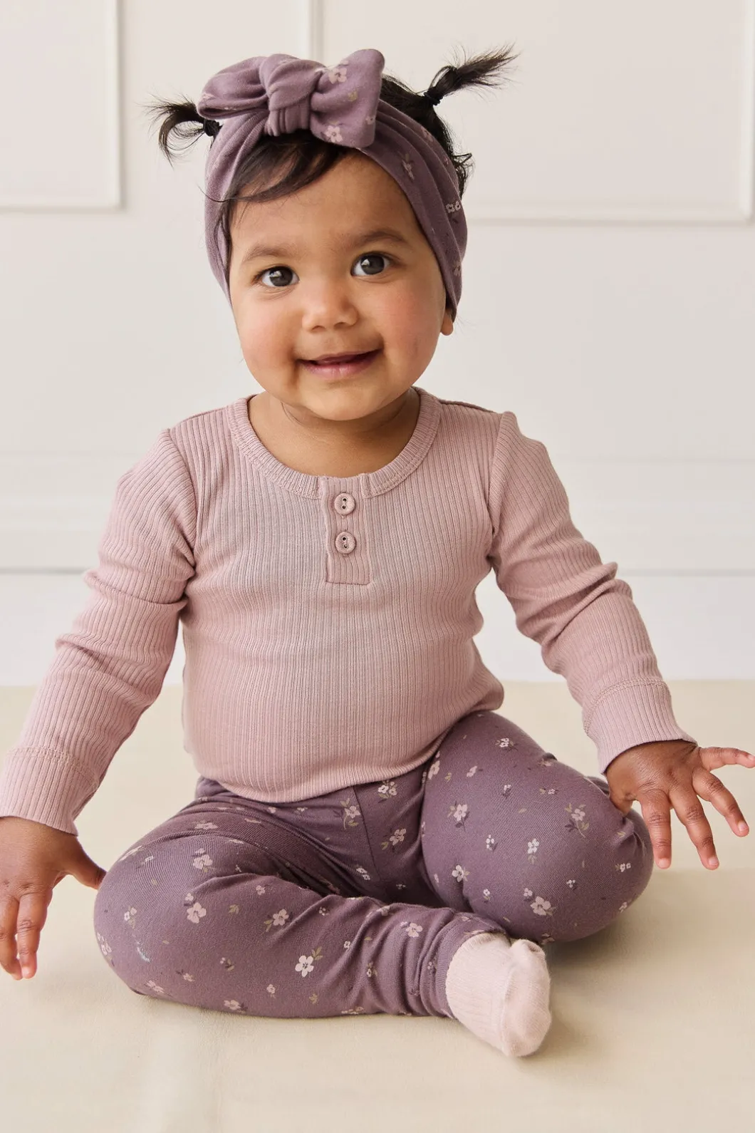 Organic Cotton Everyday Legging - Goldie Huckleberry Large