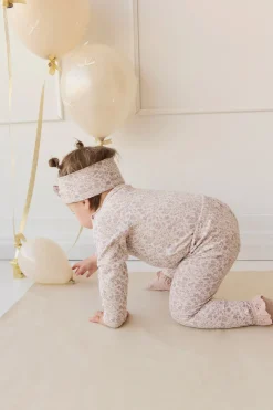 Organic Cotton Everyday Legging - Amber Floral Lilac Ash