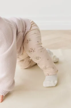 Organic Cotton Everyday Legging - Goldie Bouquet Pink Tint