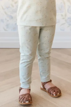 Organic Cotton Everyday Legging - Rose Floral Smoke