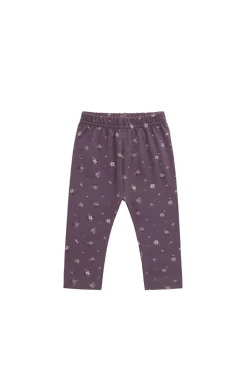 Organic Cotton Everyday Legging - Goldie Huckleberry Large
