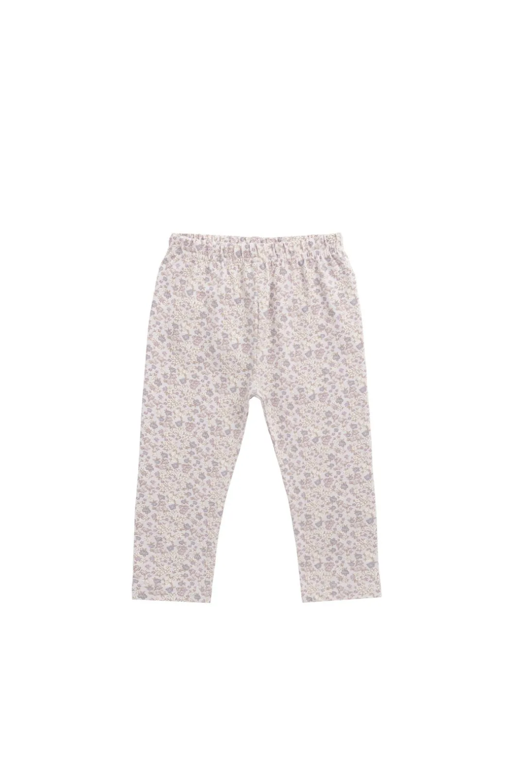 Organic Cotton Everyday Legging - Amber Floral Lilac Ash