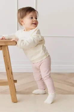 Organic Cotton Everyday Legging - Petite Heart Old Rose