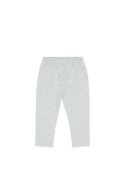 Organic Cotton Everyday Legging - Rose Floral Smoke