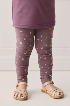 Organic Cotton Everyday Legging - Goldie Huckleberry Large