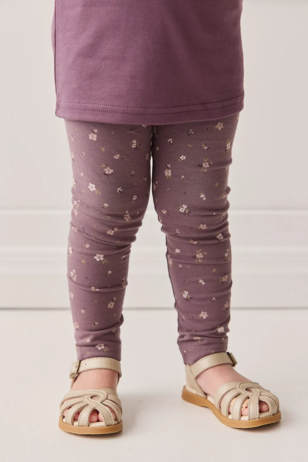 Organic Cotton Everyday Legging - Goldie Huckleberry Large