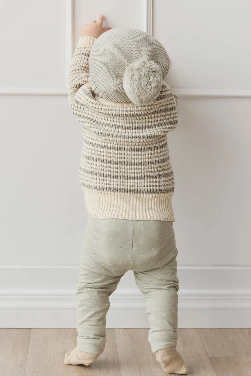 Organic Cotton Everyday Legging - Fresh Apples Abbey Stone
