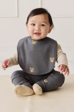 Organic Cotton Everyday Legging - Bobbie Bears Black Oyster